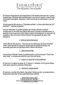 Invito per concorso per architetti, agronimi e studi associati